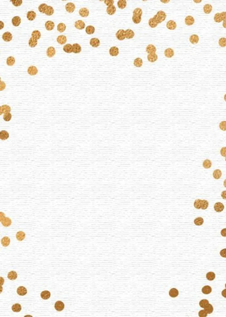 Holiday New Year Dots card inside left