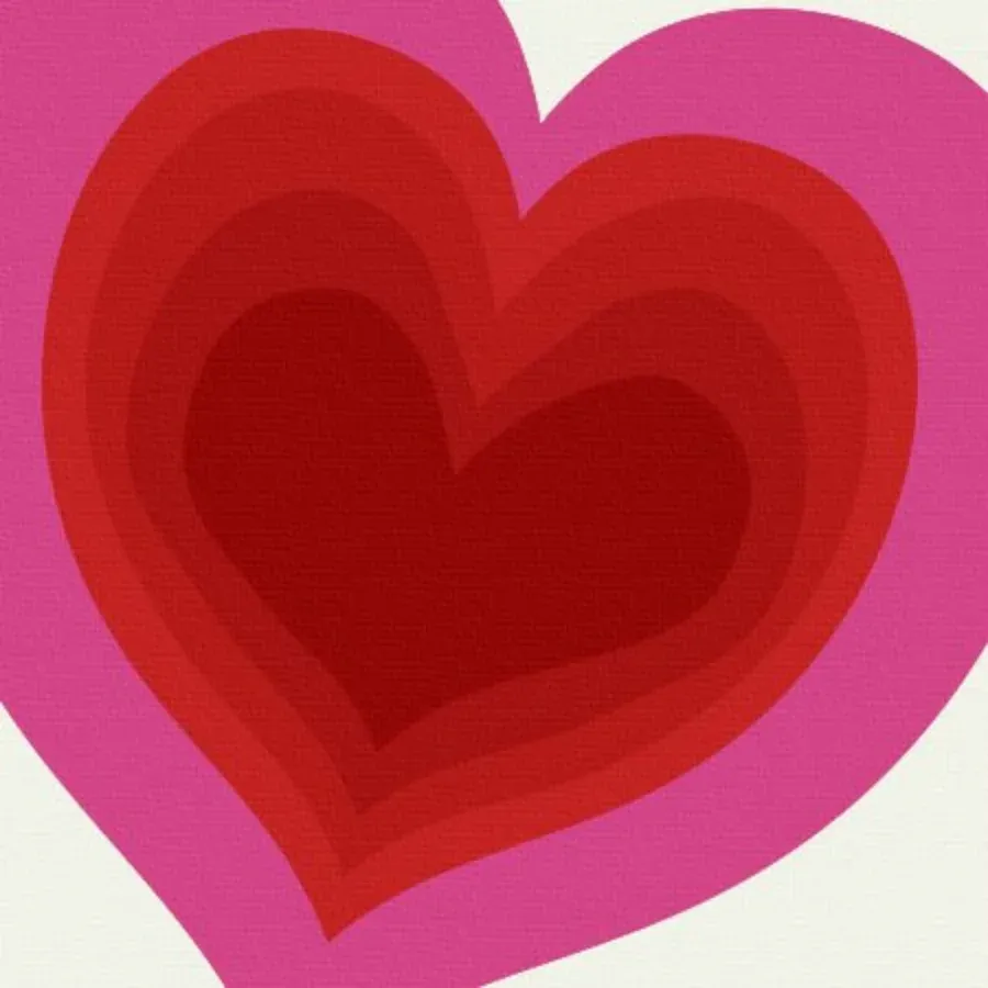 First Valentine's Day card inside left