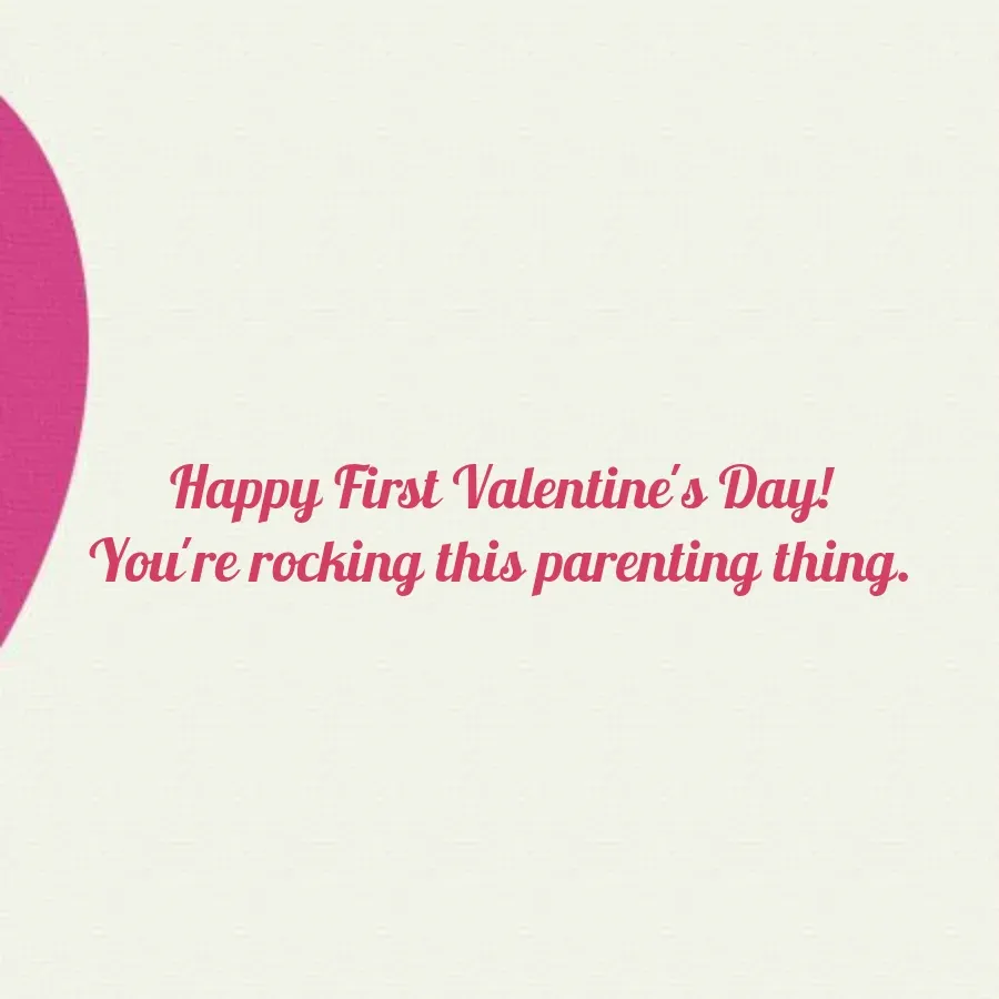 First Valentine's Day card inside right