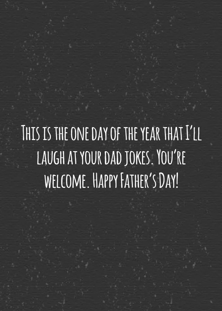 Father's Day Chalkboard card inside right