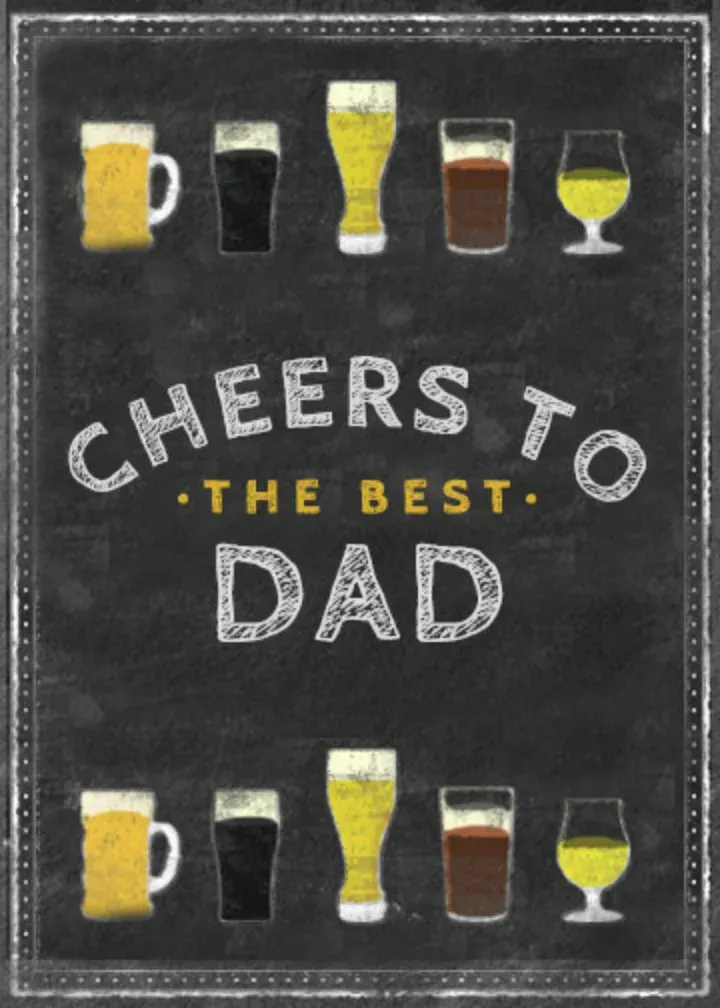 Chalkboard Beer card front