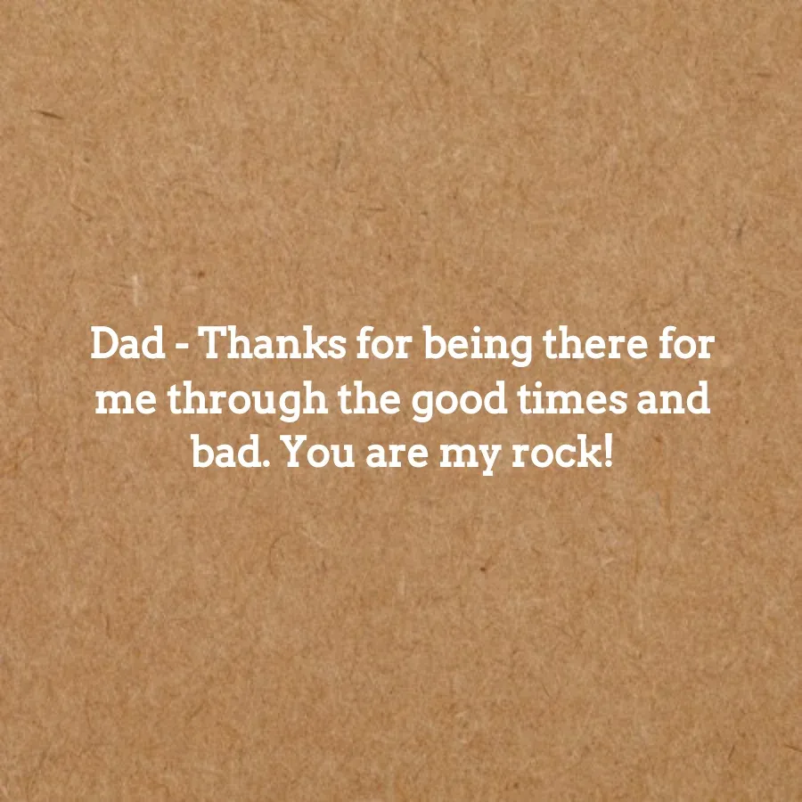 Happy Father's Day card inside right