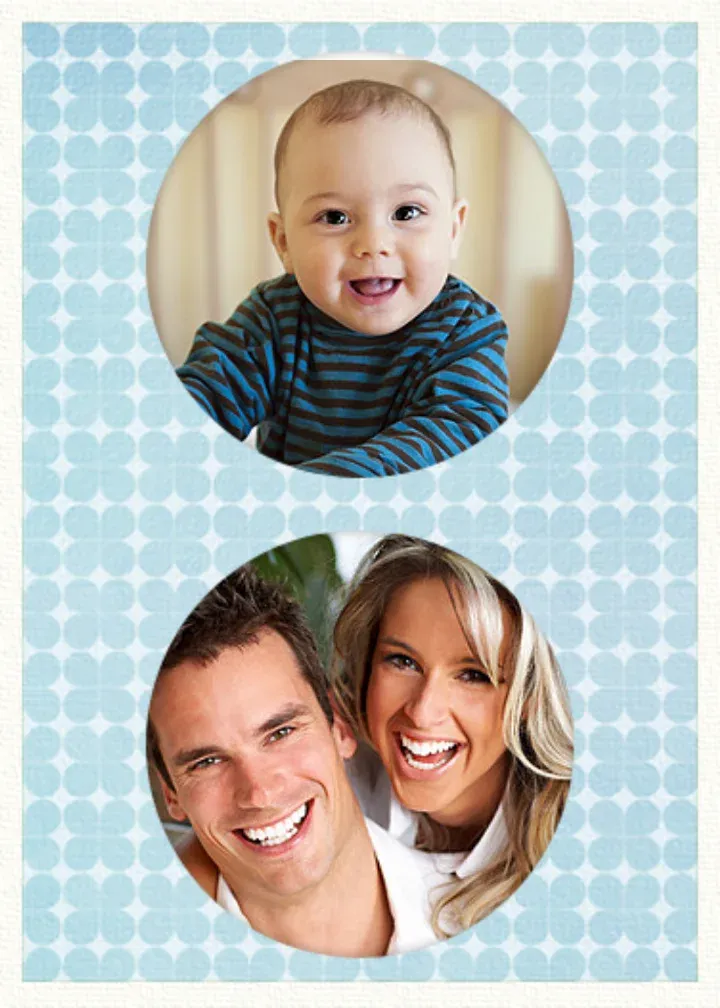 Father's Day Photo Circles card front