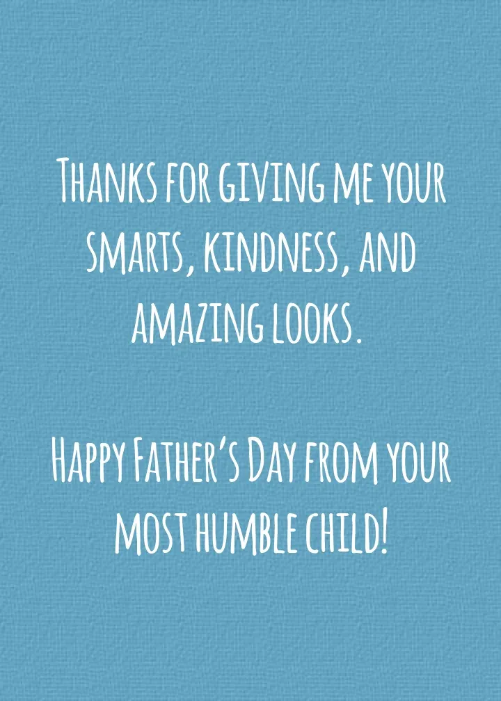 Father's Day Shirt card inside right