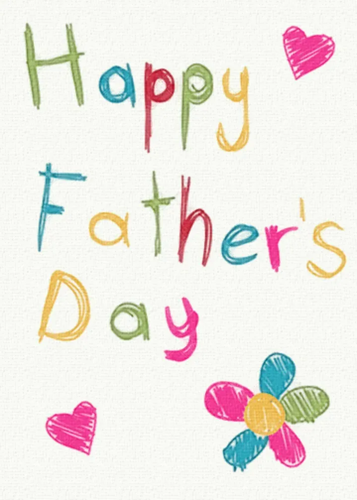 Father's Day Flower card front