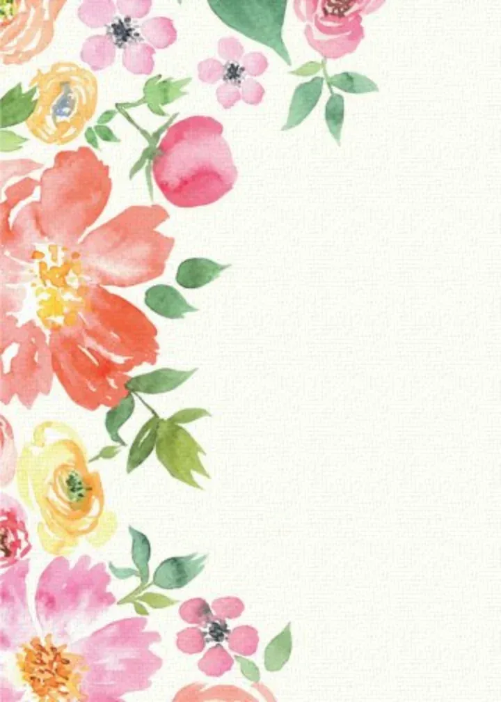 Watercolor Bouquet card inside left