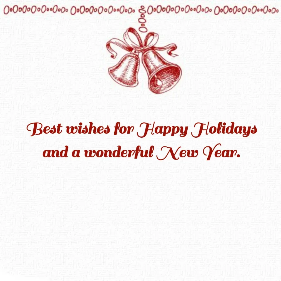 Plaid Season's Greetings card inside right