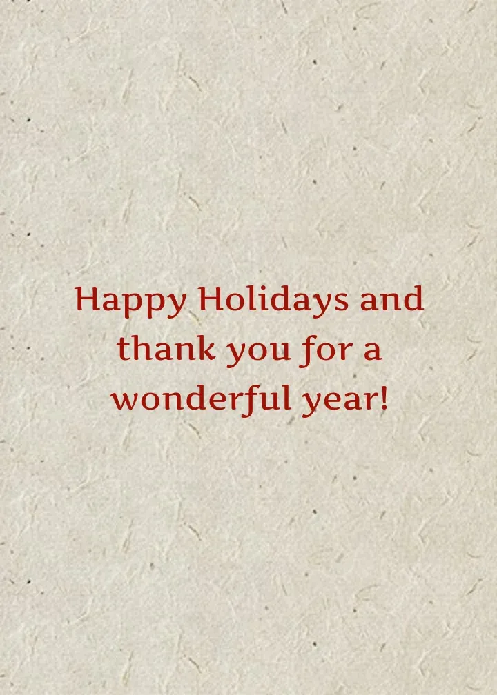 Thank You Holiday Wreath card inside right