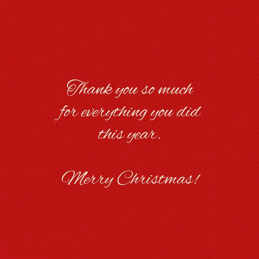 Upload Your Own Thanks Photo card inside right