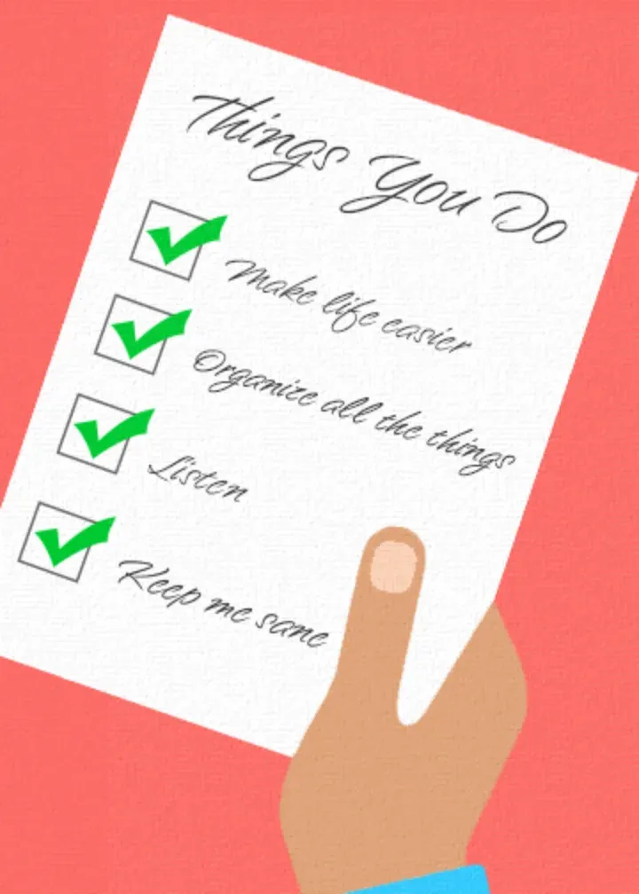 Admin Checklist card front