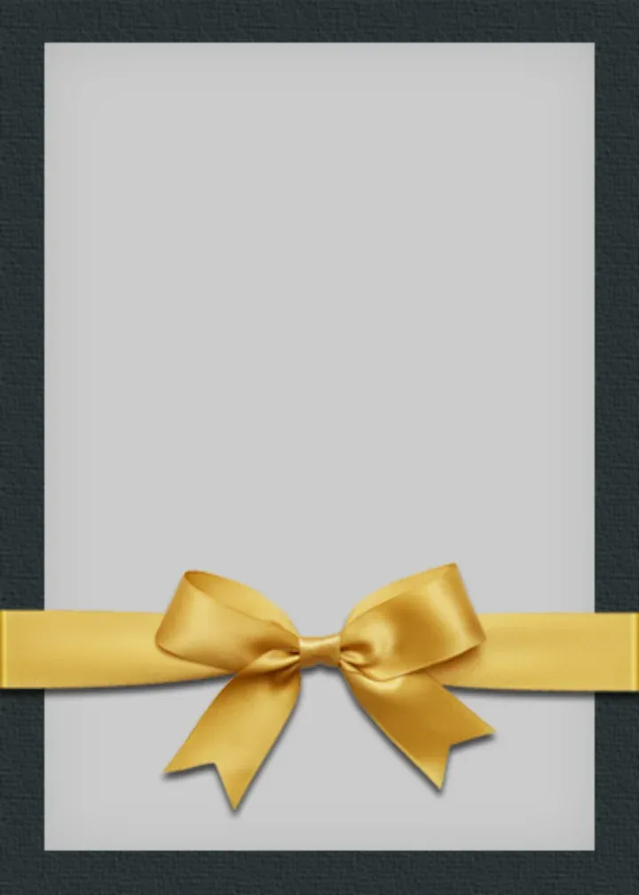 Business Holiday Bow Thanks card front