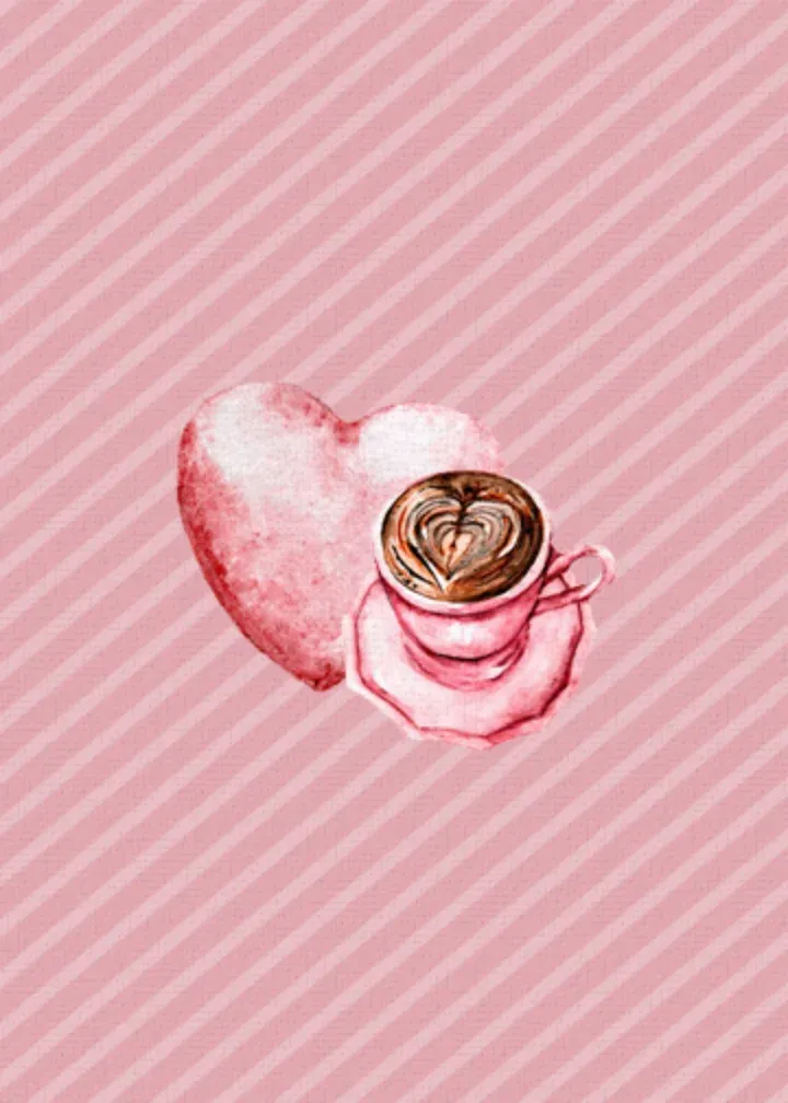 Valentine Coffee card inside left