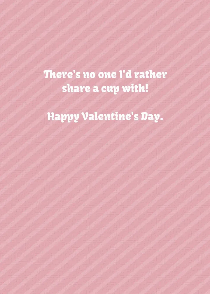 Valentine Coffee card inside right
