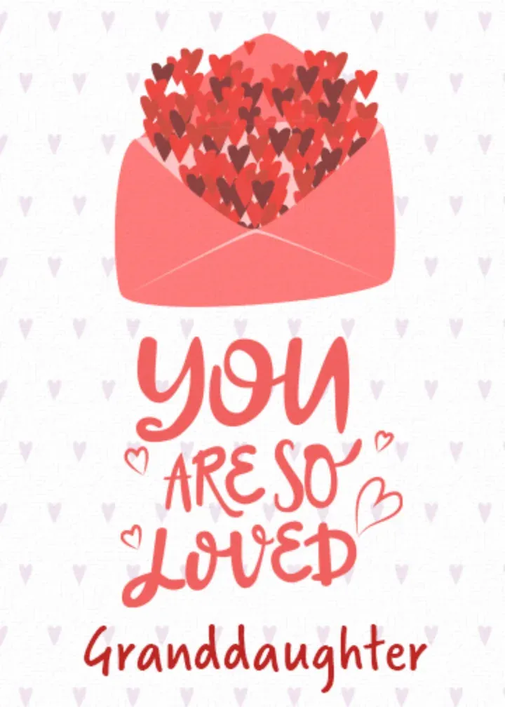 So Loved Granddaughter card front