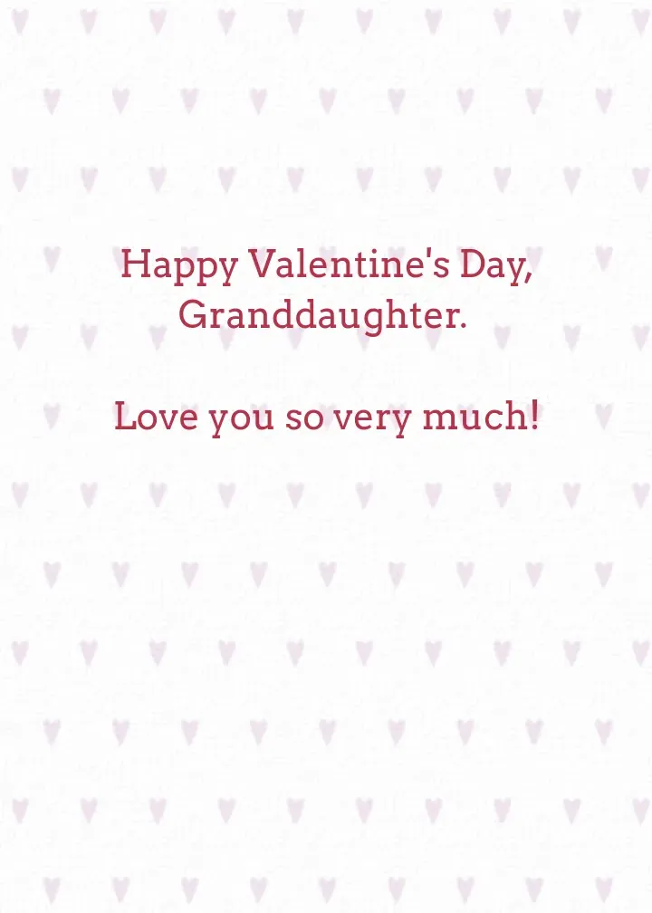 So Loved Granddaughter card inside right