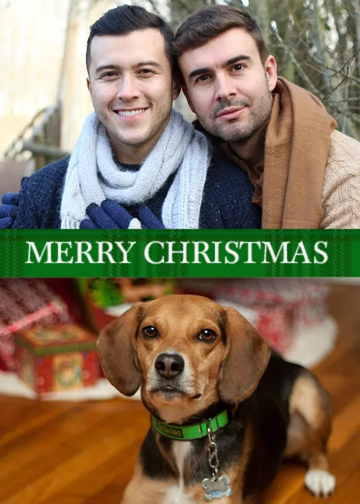 Merry Christmas Photos card front