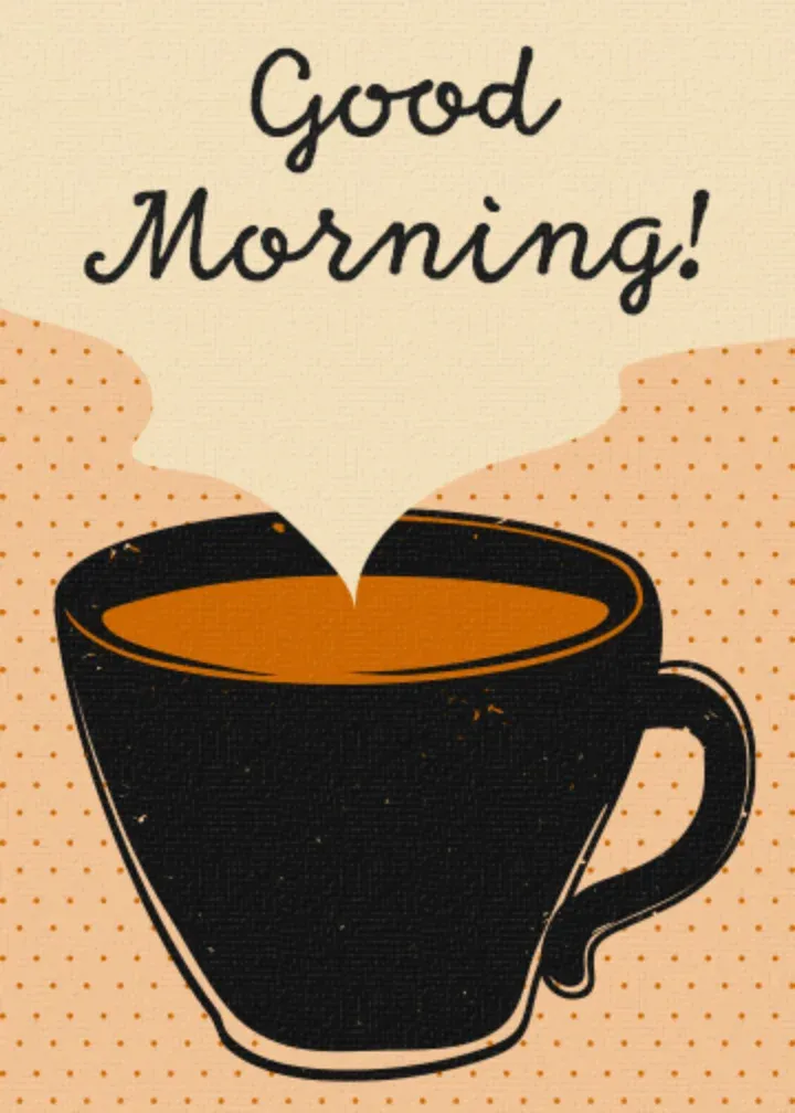 Good Morning Coffee card front