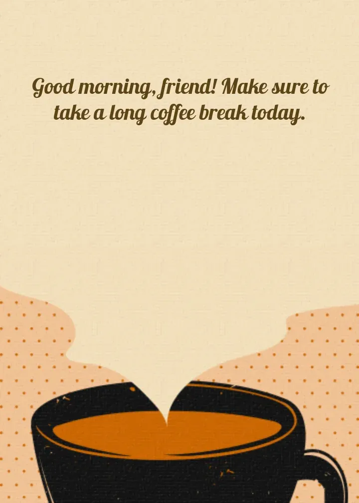 Good Morning Coffee card inside right