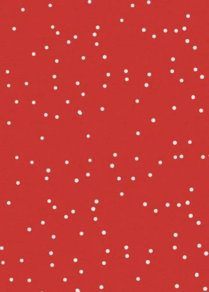 Holiday Snowy House card inside left