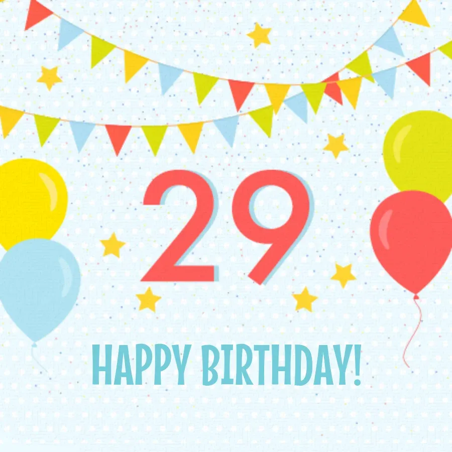 Leap Day Birthday Balloons card front