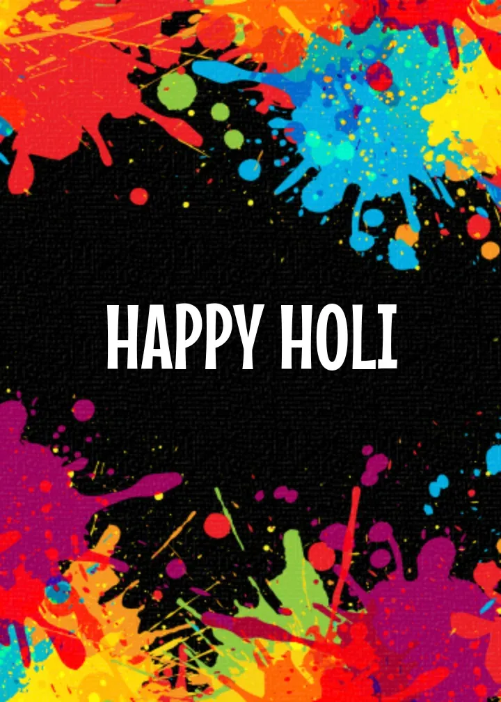 Holi Paint card front