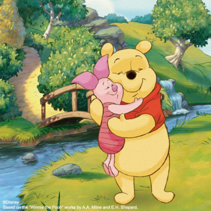 Winnie the Pooh Thank You card inside left