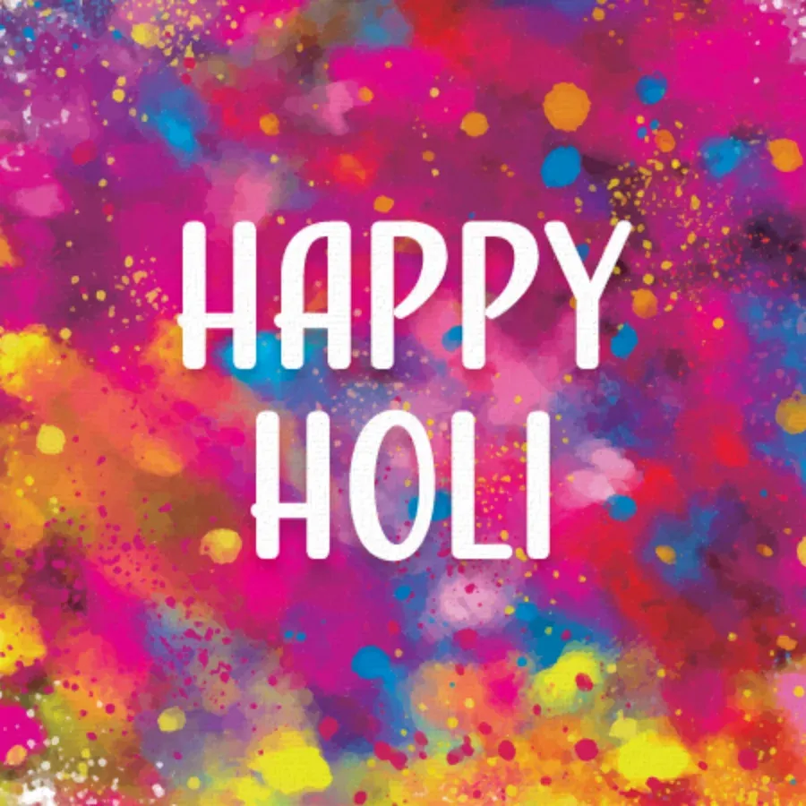 Holi Paint Burst card front