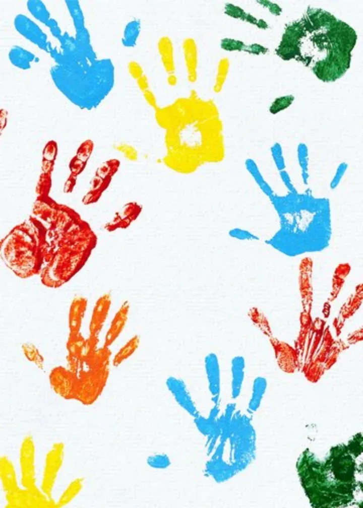 Holi Hands card inside left