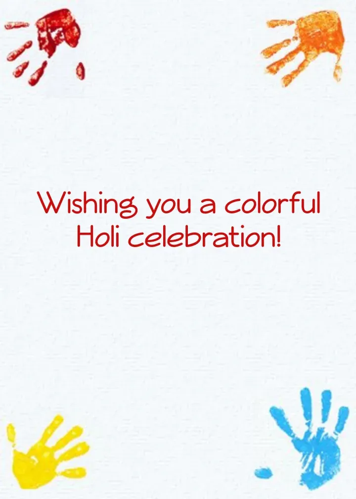 Holi Hands card inside right