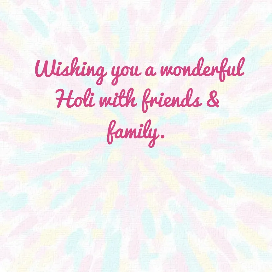 Happy Holi card inside right