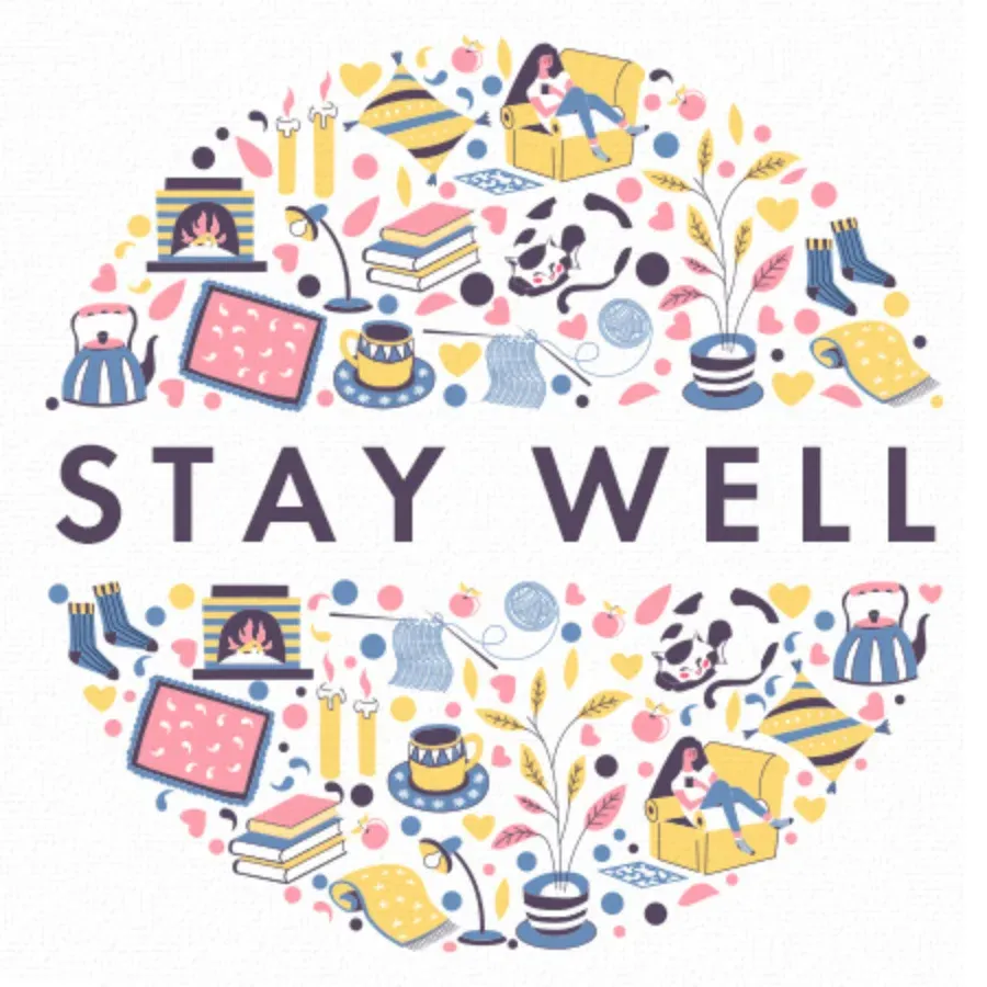Stay Well Pattern card front