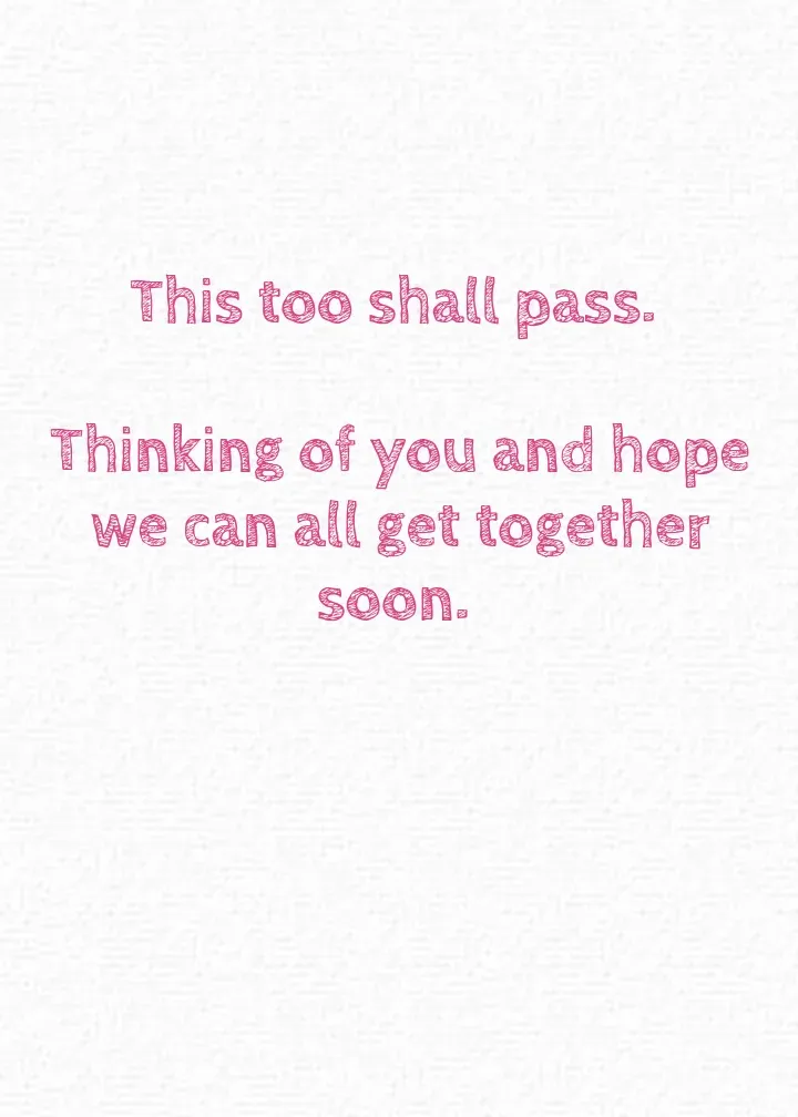 Miss You Neighbors card inside right