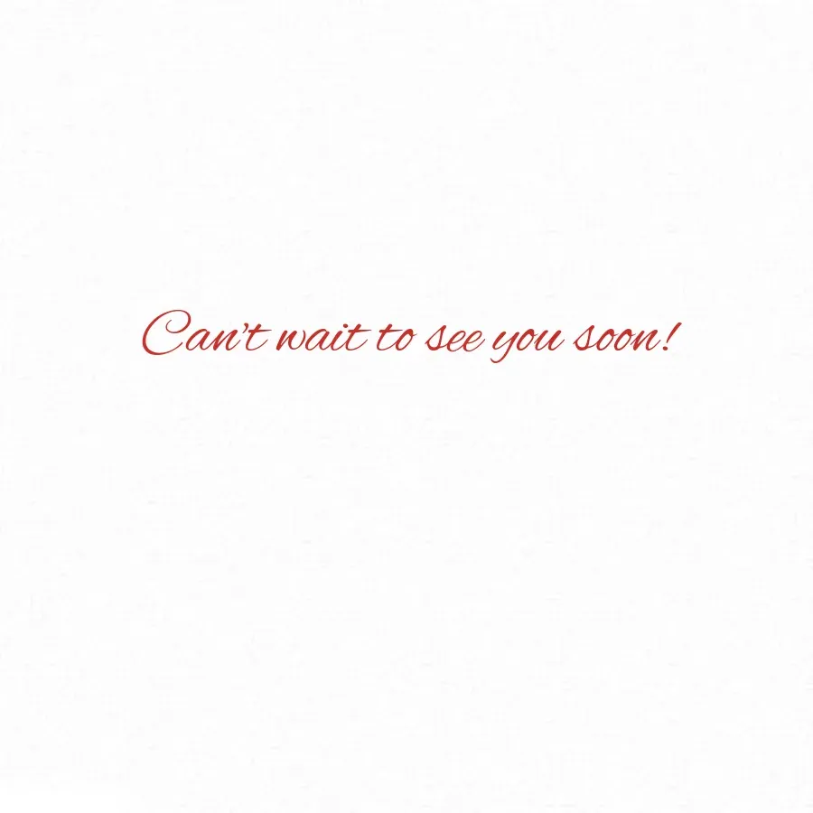 Missing You Floral card inside right