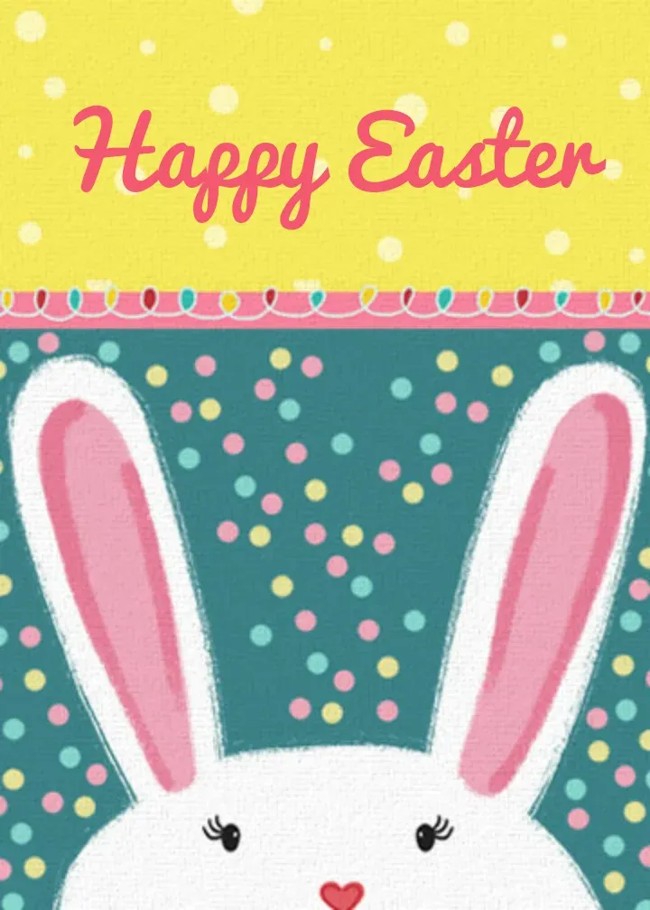 Bunny card front
