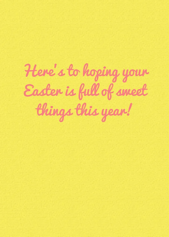 Bunny card inside right