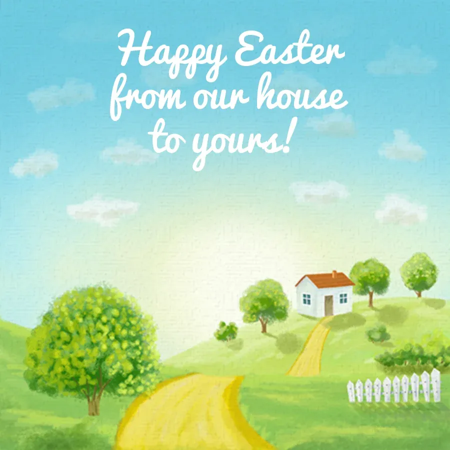 Sunny Easter Day card front