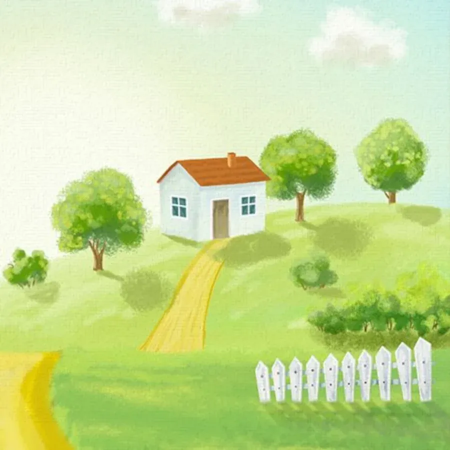 Sunny Easter Day card inside left