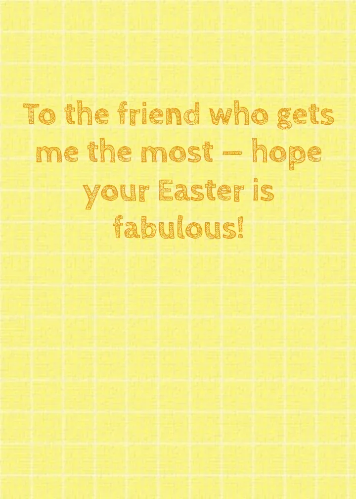 Easter Chick card inside right