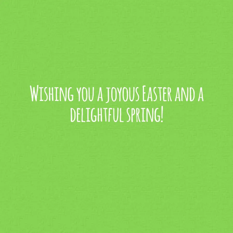 Easter Petals card inside right