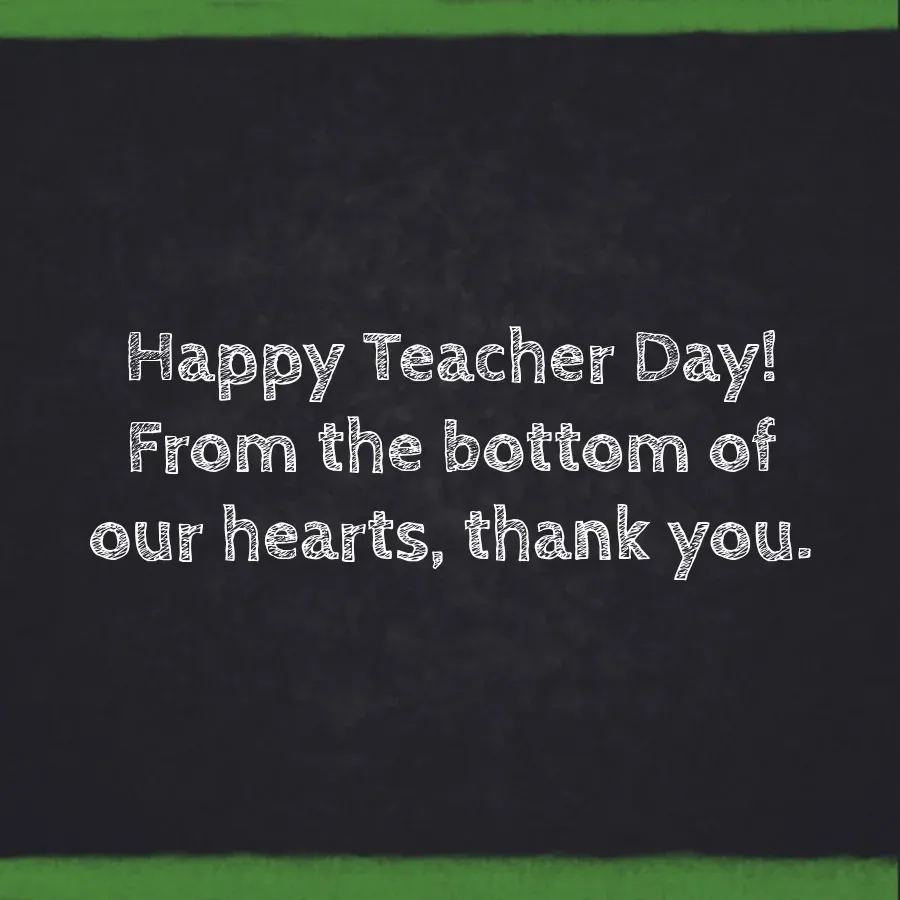 Big Heart Teacher card inside right