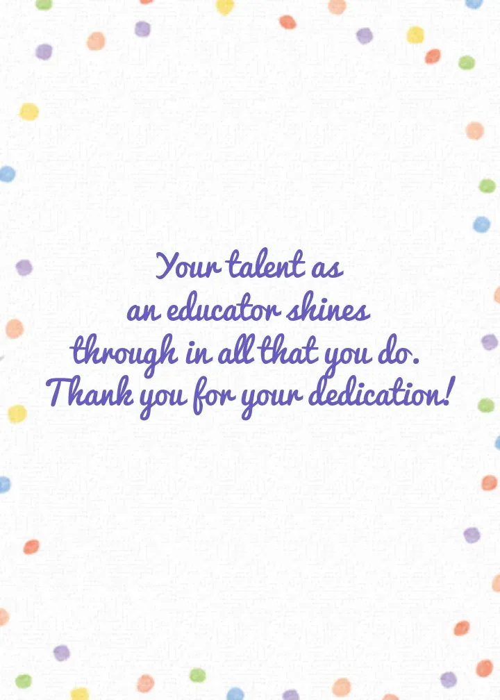 Help Me Shine card inside right