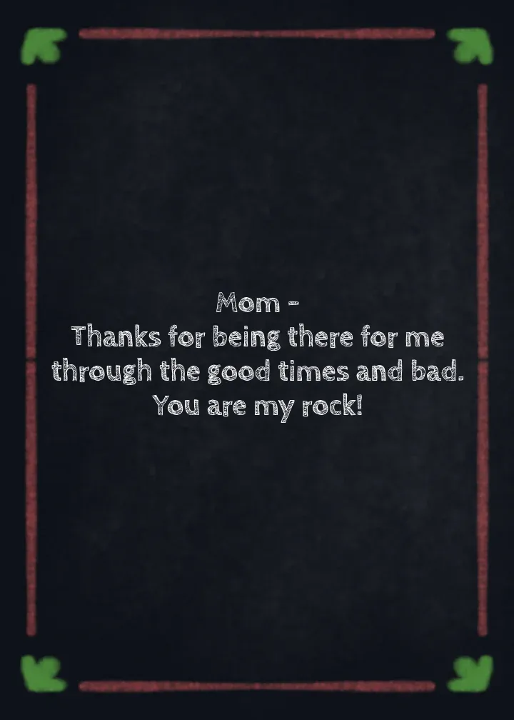 Favorite Mom card inside right