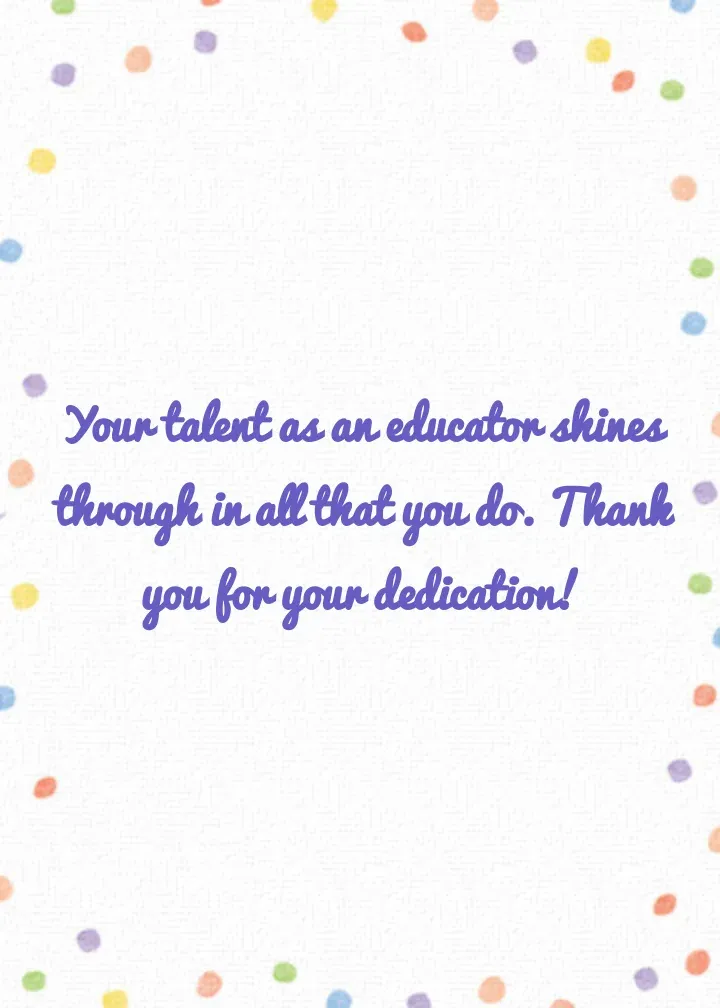 Helping Me Shine card inside right