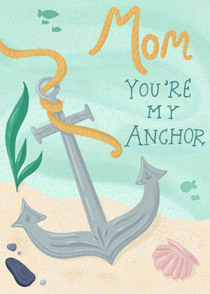 Mom Anchor card front