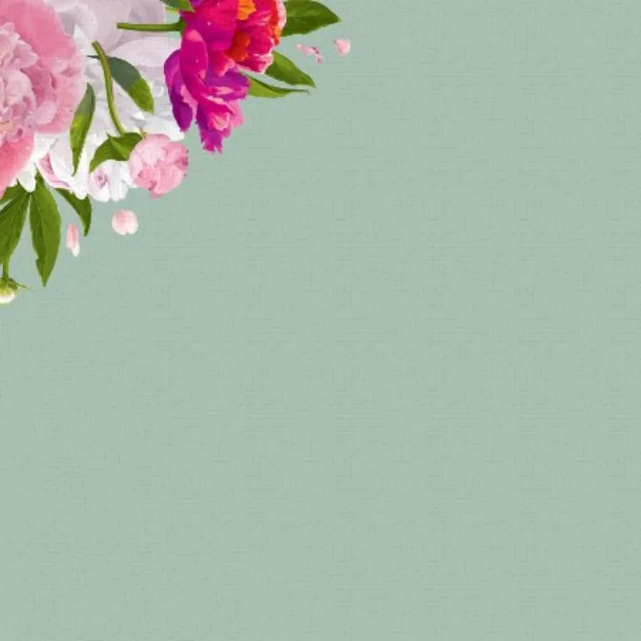 Birthday Floral card inside left