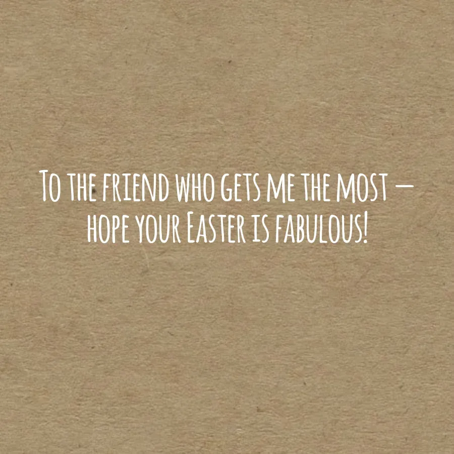 Rustic Floral Easter card inside right