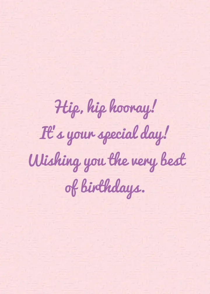 Birthday Collage card inside right