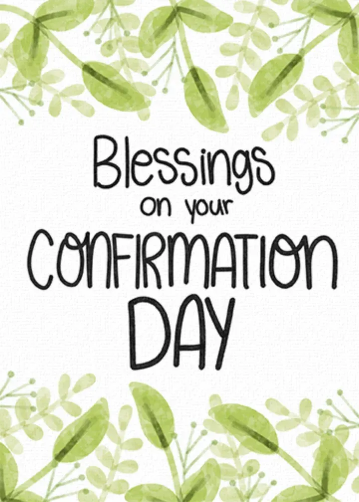 Confirmation Day card front