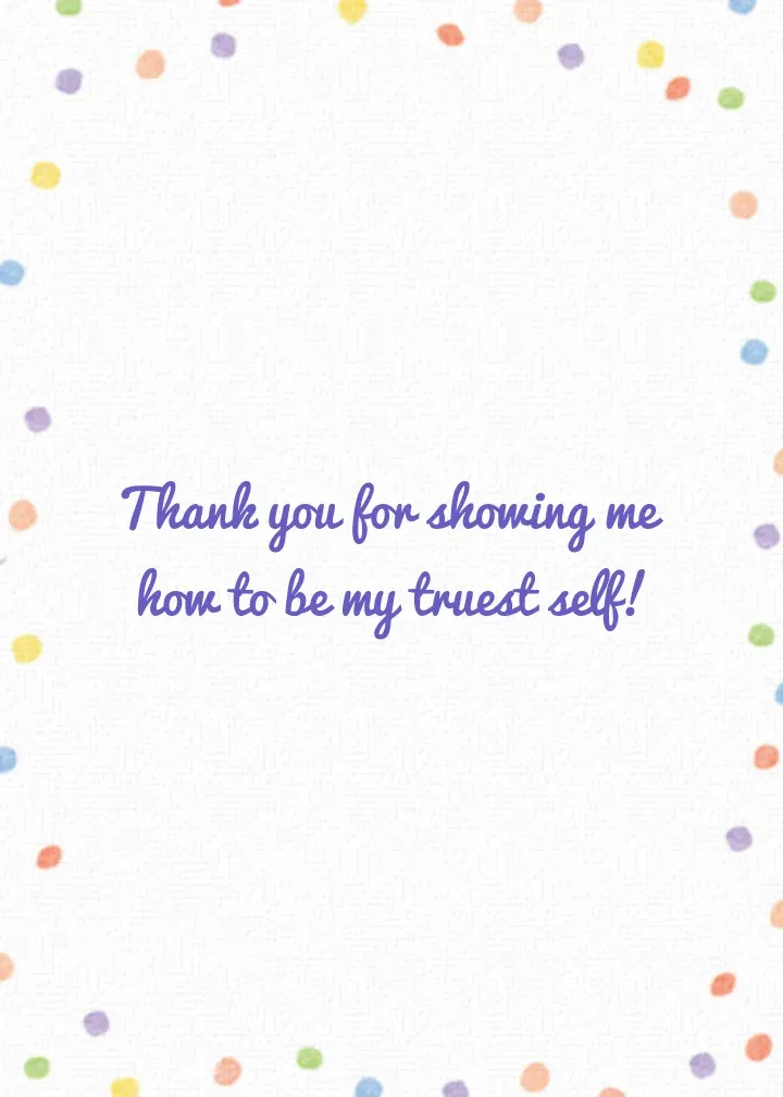 Rainbow Shine card inside right