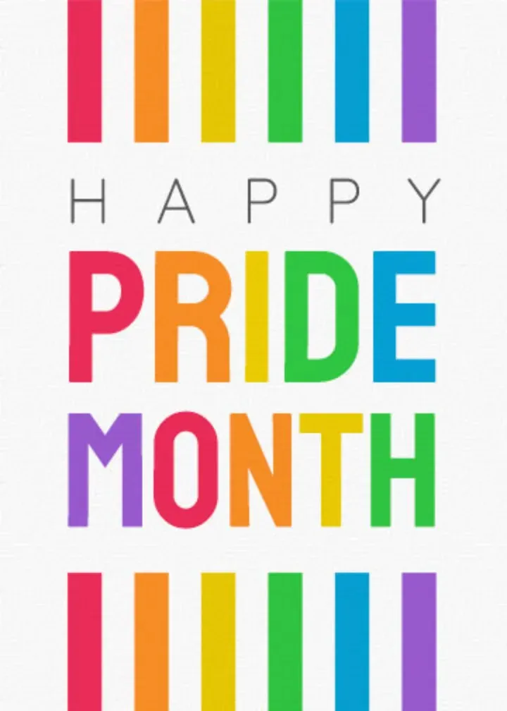 Pride Stripes card front